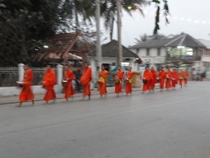 Monks' morning rounds...