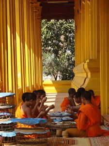 Monks feasting