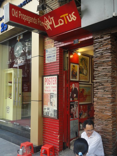 Old communist poster shop