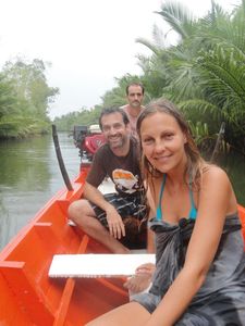 Our boat trip on Kampot river with Cederick