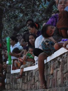 Onlookers at Kep beach festival