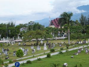 Graveyard behind the Tsunami museum 