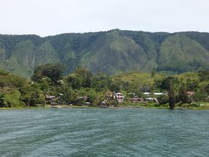 View from our balcony, Lake Toba