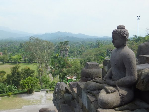 Buddha keeping a watchful eye on the land surrounding the temple 
