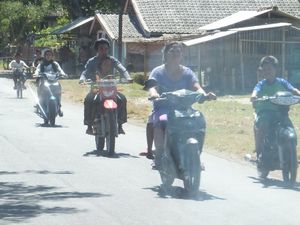 Rush hour in Kuta, Lombok