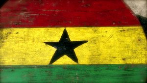 Ghana flag...