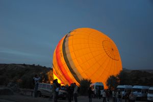 Inflating the Balloons before dawn