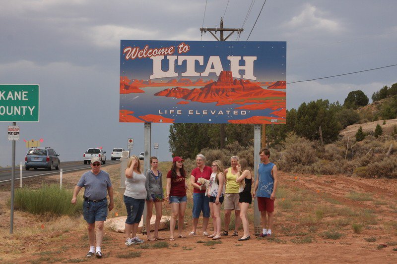 Stats grænsen til Utah
