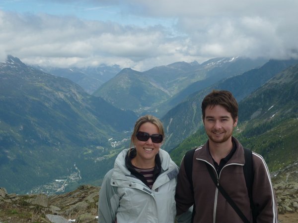 Mt Blanc Chamonix in valley