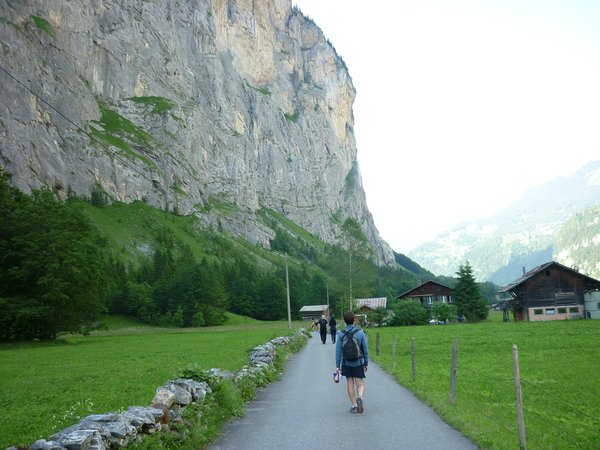 Jungfrau region walking back to Lauterbrunnen