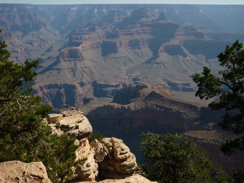 Grand Canyon dwarfs the people