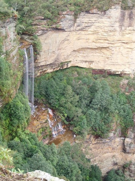 waterfall at the blue mountains