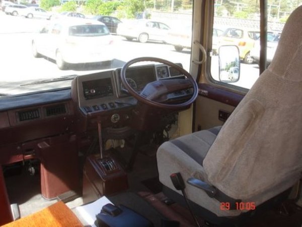 View of driver's seat