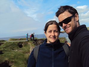 Visiting Scar Brae in Ireland