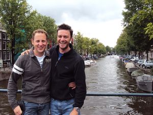 Hanging out with Nick in Amsterdam
