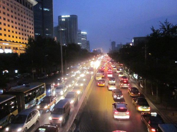 Traffic after sunset