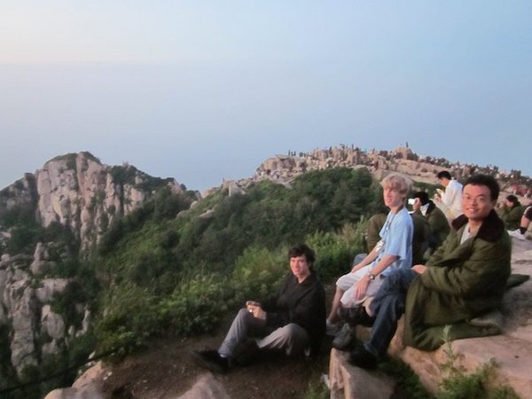 Paul, Patrick and Ken waiting for the sunrise.