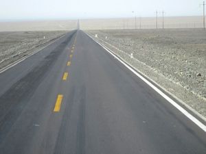 Long, Straight Desert Road