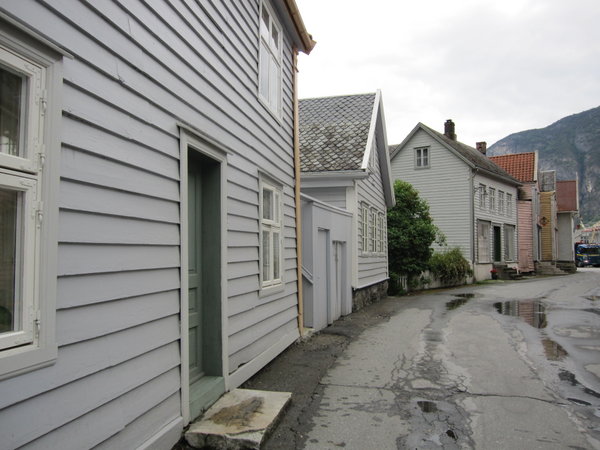 Old Wooden Houses in Laerdal