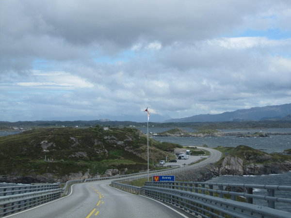 Coming off the Atlantic Road into Averoy