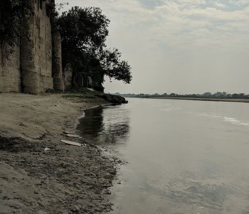 Sands along river Yamuna where baby Krishna used to play at Gokul