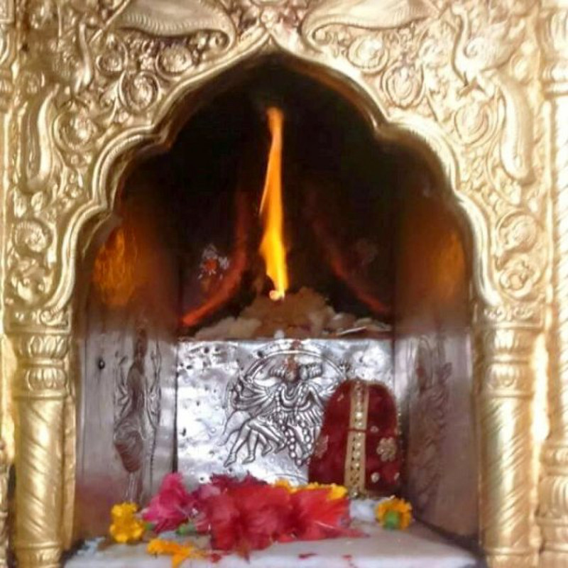 Jwala ji Shakthi Peetha - continuous flames till date!