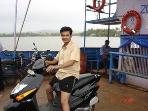 our rented Honda Activa :)
