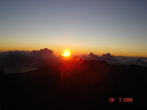 Sunrise at Haleakala mountains peak !!!