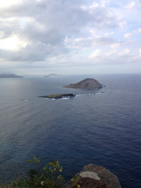 Mañana (Rabbit) Island as seen from the lighthouse.
