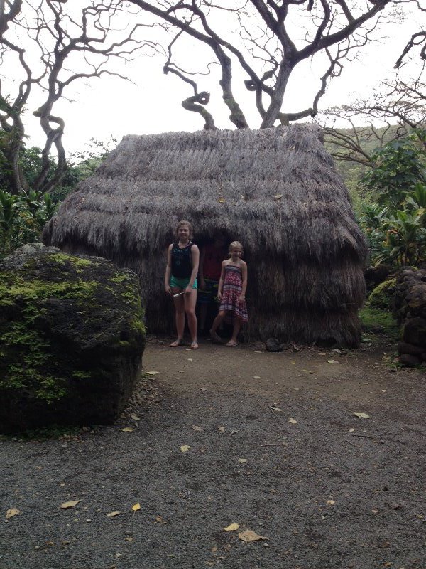 Actual Hawaiian living hut