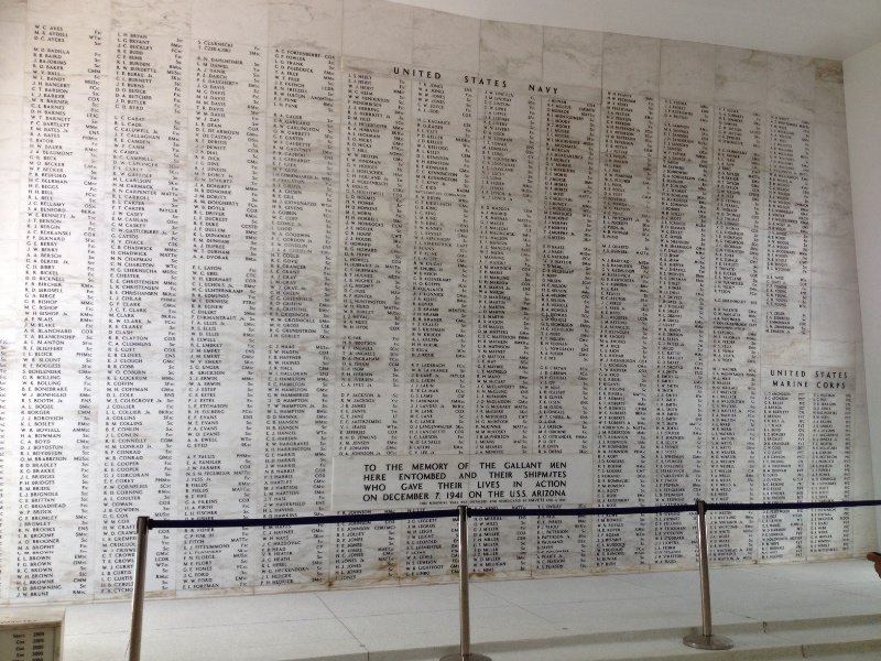 The memorial wall