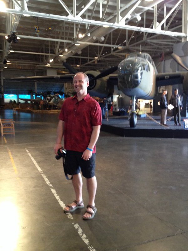 Aaron in Hanger 39 and the Aviation Museum