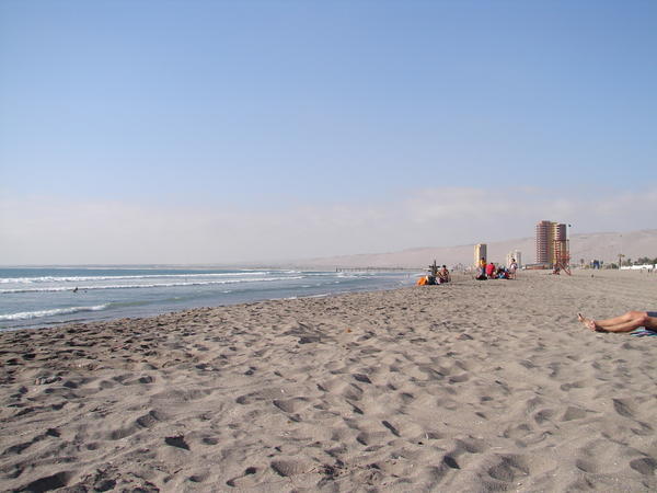 the beach in Arica