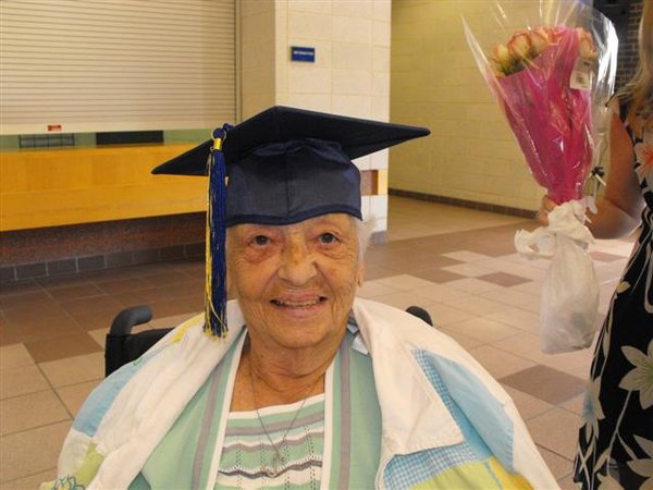 Great Grandma at Allyson's college graduation from University of Delaware