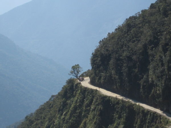 The Death road in Bolivia