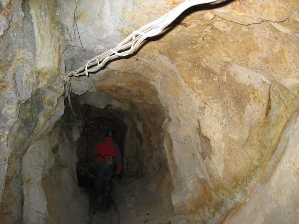 Inside one of the mines