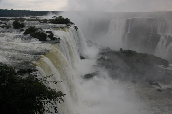 The start of the Iguaçu Falls