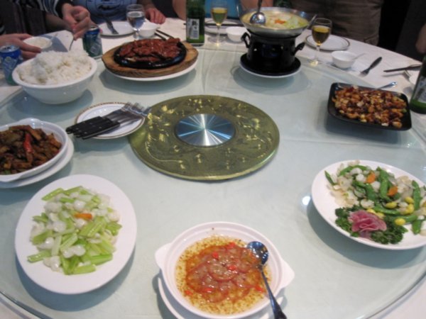 Dinner family style in Beijing
