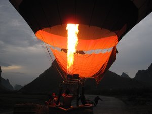 Hot Air Balloon in Yangshou