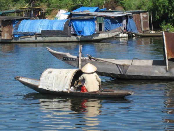 Life on Perfume River in Hue