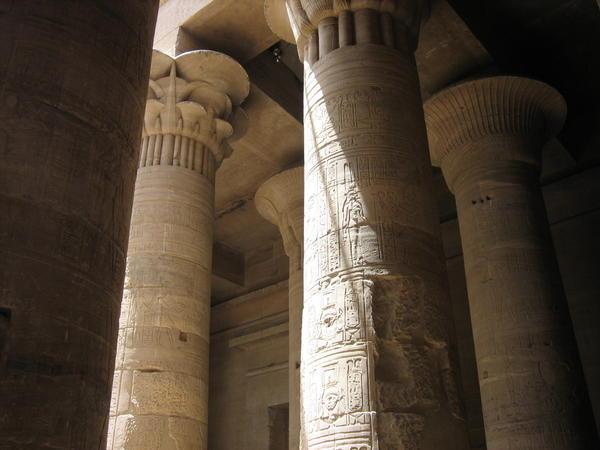 Inside the Temple of Phillae