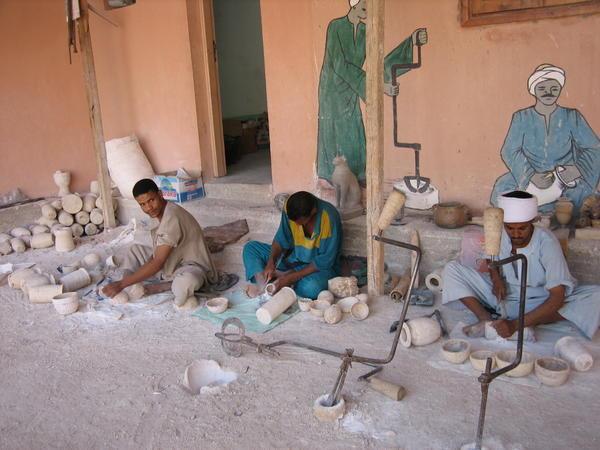 Workers at the Alabaster Factory