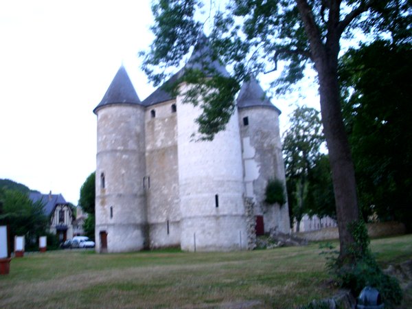13th century tower by yacht club