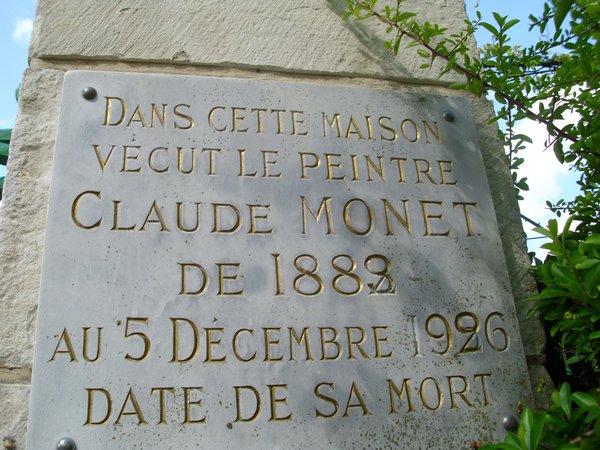 There seemed to be confusion over when Monet lived at Giverny and when he died...