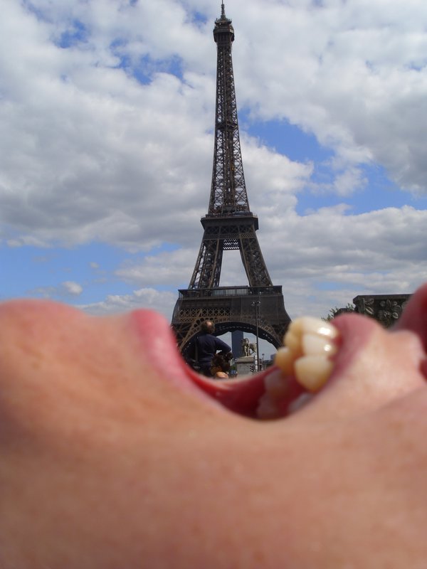 Eating the Eiffel Tower...