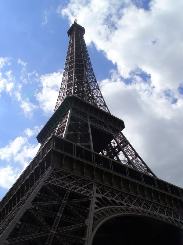 La Tour Eiffel from the ground below it - it's collossal