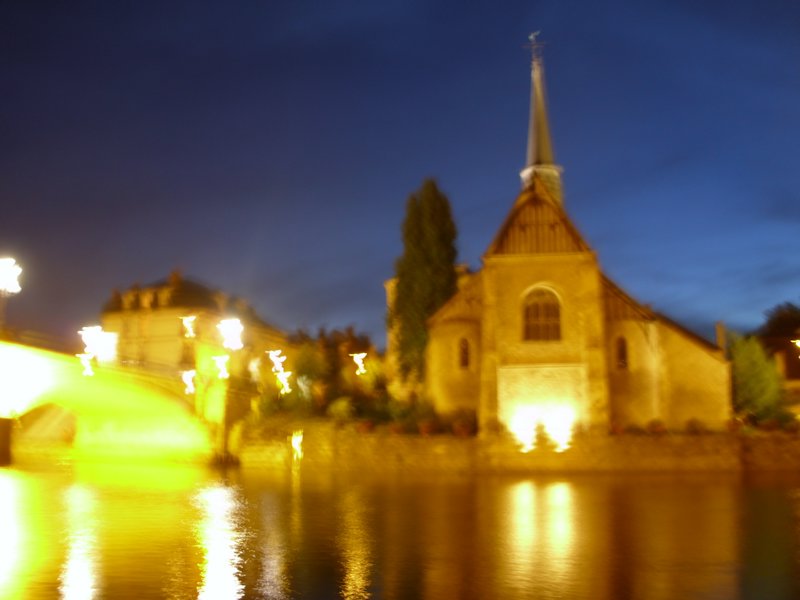 St Maurice church at night