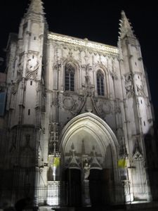 A pretty church at night