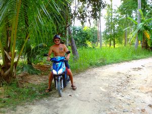 Scooter in the jungle