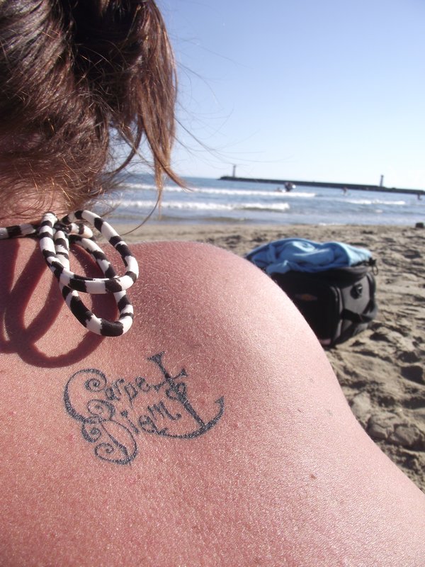 My tattoo chilling in the sunshine